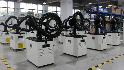 激光煙霧凈化器出貨！執(zhí)信環(huán)?？萍汲隹谟唵?！